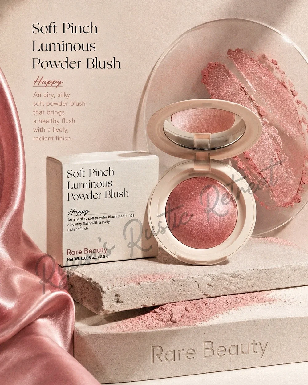 Rare Beauty - Soft Pinch Luminous Powder Blush - Shade: Happy - Full Size